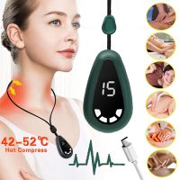 ZZOOI Mini Portable Ems Pulse Electric Massager Neck Shoulder Relaxe Cervical Heater Pain Reliever Hand Leg Relaxation Massage Machine