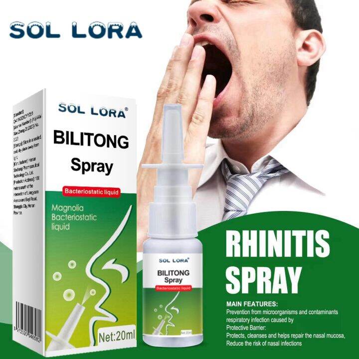 Sol Lora Penyembur Hidung Li Tong Kesesakan Hidung Gatal Hidung Berair Bersin Herba Cecair