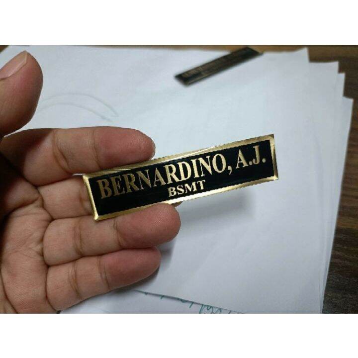 Nameplate/Military Nameplate with pin | Lazada PH