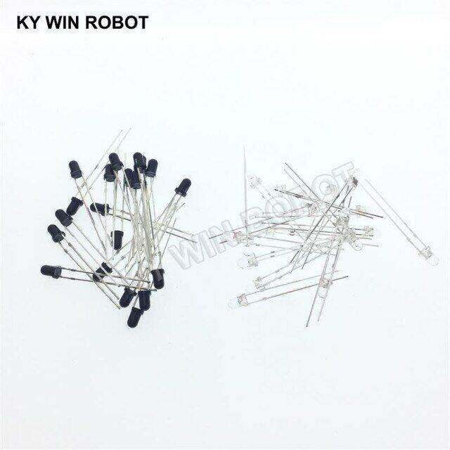 3mm 5mm 940nm Leds Infrared Emitter And Ir Receiver Diode 10pairs