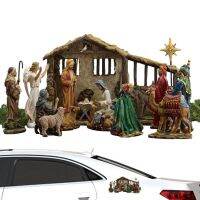 【LZ】◄☽  Natal janela Natividade adesivos PVC parede removível arte Decoração cristã religiosa