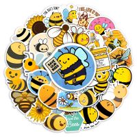 【LZ】▧☇  Kawaii Dos Desenhos Animados Honey Bee Adesivos PVC Impermeável Animais Bonitos DIY Skate Laptop Bagagem Copa Bicicleta Motocicleta Telefone Brinquedos Infantis