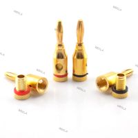 1pair 4mm Banana Plug Musical Cable Wire Audio Speaker Connector Plated Musical Speaker Cable Wire Pin Connectors 6TH