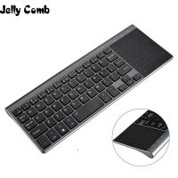 Jelly Comb Wireless Keyboard with Number Touchpad for Notebook PC Smart TV YR Thin USB Wireless Mini Keyboard Spanish Russian