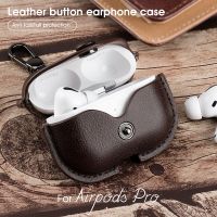 Leather Bluetooth Wireless Earphone Case For AirPods Pro case Genuine Protective Cover For Apple Airpods Pro 2 3 air pods 3 Case