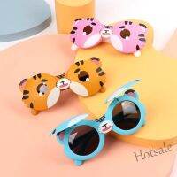 【hot sale】♘ D03 Childrens Cute Flip Tiger Silicone Soft Frame UV Protection Sunglasses