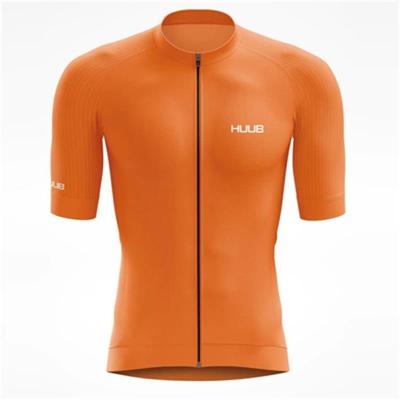 สีส้ม HUUB ทีมผู้ชายขี่จักรยานย์2023 MTB M Aillot จักรยานเสื้อโปรดาวน์ฮิลล์ย์ระบายอากาศภูเขากีฬาจักรยานเสื้อผ้า...