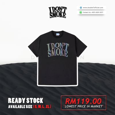 "I Dont Smoke" DonSmoke Colorful Reflective Logo Authentic Streetwear Unisex Tee (Hot Selling)