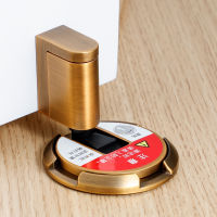 Adjustable Spin Mechanical Door Stops Zinc Alloy Door Stopper No Punching Hidden Buffer Holders Doorstop Furniture Hardware