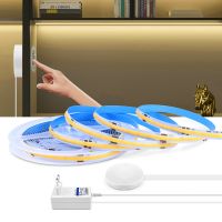 Penetrable Wood Hand Sweep Touch Sensor Dimmable COB LED Strip Light Flexible FOB Kitchen Christmas Backlight Lamp Decoration