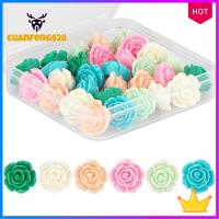 CUANFENGS28 30pcs สีสันสดใส หมุดกดดอกไม้ การตกแต่งสำนักงาน น่ารักน่ารักๆ หมุดตกแต่ง อุปกรณ์เสริมเสริม หมุดกระดานไม้ก๊อก ออฟฟิศสำหรับทำงาน