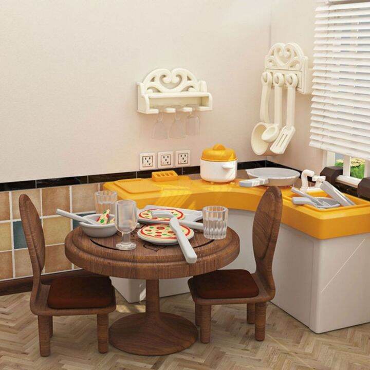 Cheap 1/12 Dollhouse DIY Miniature Accessories Mini Simulation Dollhouse  Furniture Kitchen Toys for Doll House Decoration