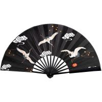 【CW】 Chinese Folding Fan Ventilador Dance Fan Vintage 33cm Folding Fan Men Women Bamboo Silk Hand Fan Portable Abanicos Para Boda