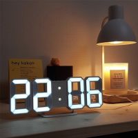 【YF】∈◑◈  Digital Alarm Three-dimensional Wall Hanging Table Calendar Thermometer Furnishings