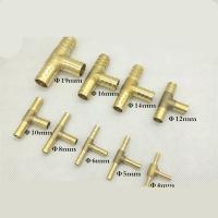 T way Brass Barb Pipe Fitting 3Way Connector For 4mm 5mm 6mm 8mm 10mm 12mm 16mm 19mm Hose Copper Pagoda Water Tube Fittings