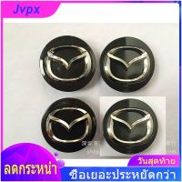 4Pcs 56MM โลโก้รถขอบล้อ Center ฝาครอบฝาฮับสัญลักษณ์สำหรับ Mazda 2(2016-2021) , Mazda 3, Mazda 6,CX5, CX7, RX-8,Atenza, MX-5