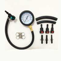 Fuel Pressure Test Kit - Fuel Pressure Gauge - 0-100PSI Fuel Injection Pump Pressure Tester Gauge Kit for Car Motorcycle Truck