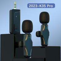 ♥จำกัด Gratis Ongkir♥2023 K35Pro ไมโครโฟนไร้สายลาวาเลียร์ลดเสียงรบกวน3.5Mm AUX สำหรับเครื่องขยายเสียงกล้องคอมพิวเตอร์ลำโพงโทรศัพท์มือถือ K35 Pro