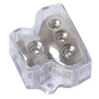 【jw】✗  Nickel-plated Car Audio 1X0 GAUGE TO 3XGAUGE POWER/GROUND DISTRIBUTION BLOCK