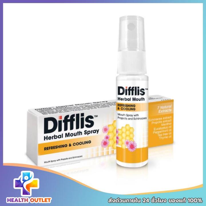 difflis-herbal-mouth-spray-15ml-สเปรย์ระงับกลิ่นปาก-ช่วยให้สดชื่น