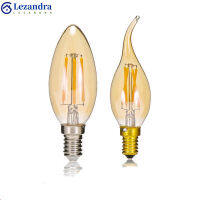 Lezandra【ready สหรัฐอเมริกา Stock 】 C35 E14เส้นใยย้อนยุคหลอดไฟ LED โคมไฟเทียนไฟโคมระย้าไฟกลางคืนสำหรับตกแต่งภายในบ้าน