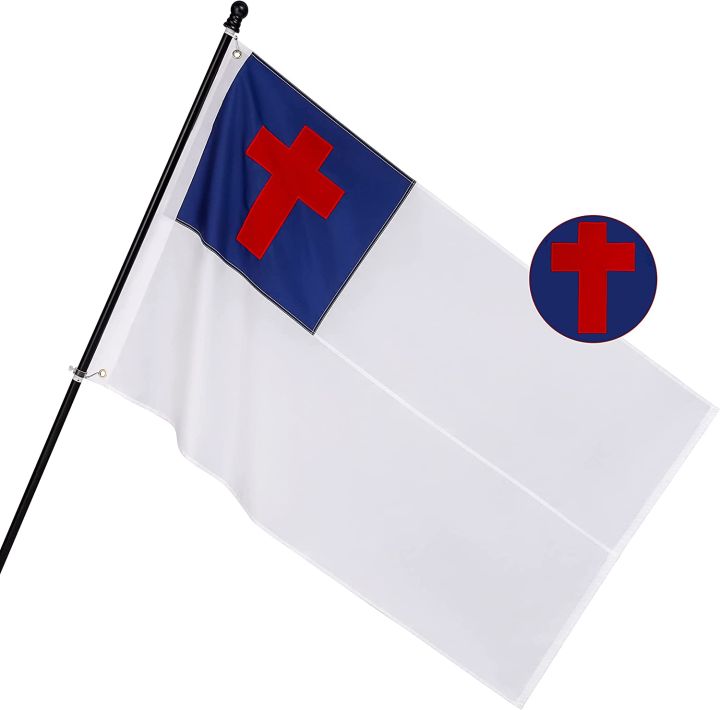 Christian Flag polyester 3*5ft Religious Flags Banners outdoor 150*90cm