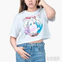 DOSH WOMENS CROPPED T-SHIRTS HARLEY QUINN เสื้อยืดทรงครอป ผู้หญิง DHWT1016-OW