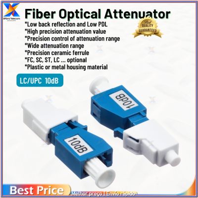 【CW】 5PCS/bag 10dB LC/UPC Female to Male 3dB Fiber Optic Attenuator 10db LC PC