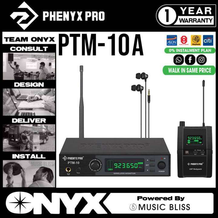 Phenyx Pro PTM10A Stereo Wireless in Ear Monitor System Bodypack