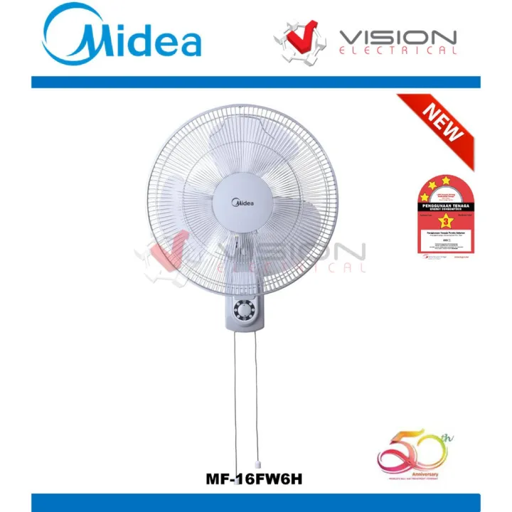 Midea Wall Fan 16 Without Remote Mf 16fw6h 1 Year Warranty Lazada