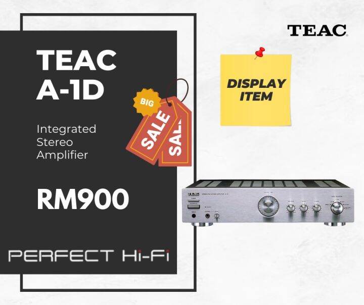 TEAC A1-D Integrated Stereo Amplifier ( Display Item) | Lazada