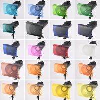 25cm 20pcs Set Pack of Gel Sheet Transparent Color Correction Light Gel Filter Card for Photography Flashlights