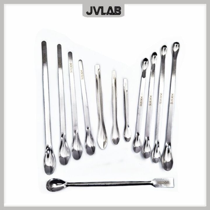 Stainless Steel Drug Spoon Set Use For Chemistry Medical Dental 