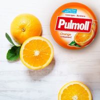 Pulmoll Orange - ลูกอมพูลมอล รสส้ม 45g  Pulmoll ลูกอมวิตามินซี  Pulmoll Orange+Vitamin C พูลมอล  สดชื่น เสริมภูมิคุ้มกัน ช่วยต้านไวรัสToothfriendly