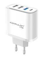 Konfulon Usb หลากหลายชาร์จเร็วแบบ Galaxy 25W Pd ที่ชาร์จที่ชาร์จเร็ว Pd แบบพกพา13สำหรับผนัง Samsung C 12 Iphone