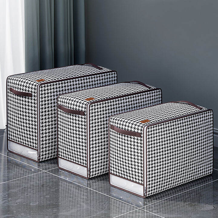 Loozykit Storage Box with Lids Bedroom Clothes Quilt Storage Bag Dust