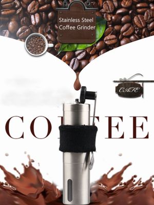 （HOT NEW）เครื่องบดกาแฟสแตนเลสพร้อมเครื่องชงกาแฟ CoffeeMillGrinding ปรับได้