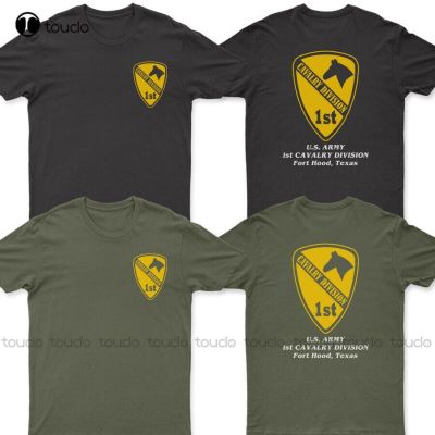 New Army 1St Cavalry Division Veteran T-Shirt White T Shirt Men Cotton Tee Shirts Xs-5Xl Streetwear Tshirt New Popular