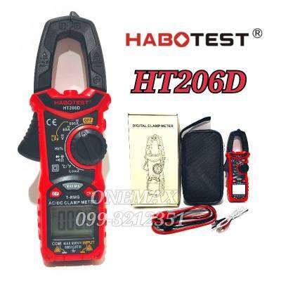 HT206D HABOTEST 600A /AC-DC NCV Digital Clamp Multimeter ดิจิตอลแคลมป์มิเตอร์ แคลมป์มิเตอร์ คีบแอมป์ คลิปแอมป์ วัดแอมป์