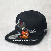 n สินค้าขายดี หมวกแก๊ปผู้ชาย หมวกแก๊ป Topi Lelaki Dewasa TOM AND JERRY NEW ERA 1