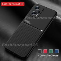 เคสสำหรับ Xiaomi Mi Poco X4 GT PocoX4 X4GT 5G Pocophone Mi เคสนิ่มหนัง TPU ฝาหลังซิลิโคนเคสกันกระแทกมือถือรถยนต์รองรับแม่เหล็กสีทึบง่าย