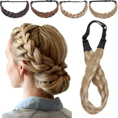 【CC】 Braided Twist Hair Band Elastic Headband Grils Styling Accessories Tools