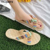 Summer slippers ladies 2023 new outer wear general home anti-slip smelly soft bottom fashion beach sandals and slippers