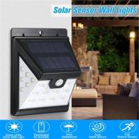 Alliswell : โคมไฟติดผนัง พลังงานแสงอาทิตย์ Super Split 22LED Solar Motion Sensor Light  3 mode สำหรับสวน รั้ว ลาน ถนน บ้าน