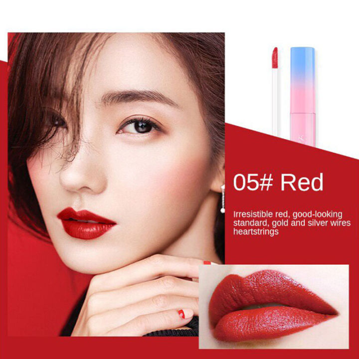 LAMEILA Lip Glaze Long Lasting Liptint Waterproof Velvet Lip Tint Gloss ...