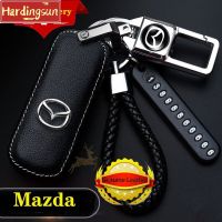 Hardingsun กล่องกุญแจอัจฉริยะสำหรับ Mazda 3 CX-4 CX-7 CX-5รถยนต์ฝาครอบเครื่องเรือนกุญแจที่ใส่กุญแจหนัง