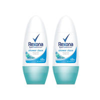 Rexona เรโซน่า ที่ทารักแร้ ดับกลิ่นเต่า เรโซนา ระงับกลิ่นกาย ระงับกลิ่นตัว เรโซน่า โรลออน ชาวเว่อร์คลีน แพ็ค 2x50มล.