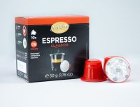 กาแฟแคปซูลฟอร์ติสิโม Fortisimo ที่เข้ากันได้กับเครื่องชงเนสเพรสโซ่ เอสเพรสโซ่ (Espresso) 10 แคปซูล