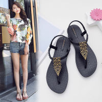 Summer Sandals Women New Bohemian Flat Slides Flip Flops Seaside Vacation Shoes Woman Leisure Beach shoes Zapatos Mujer