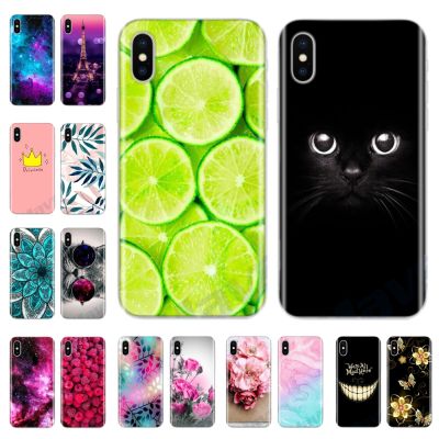 ✸☍✗ Luxury Shockproof Silicone Phone Case For iPhone X XS XR XS Max Case Flora Flower Protection Back Cover for Apple iPhone X Cases